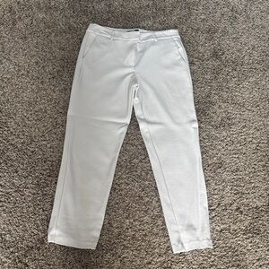 Christian Siriano Textured Cream Pants